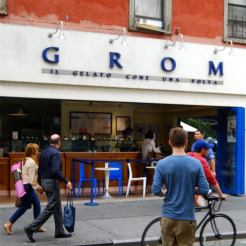 Grom, the famous Italian ice-cream